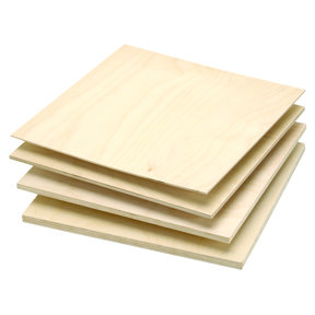 Baltic Birch Plywood - 1/4" (6 mm) x 12" x 12"