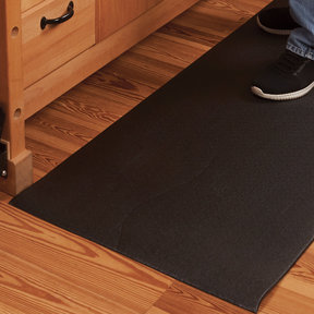Beveled-Edge Anti-Fatigue Floor Mat - 2' x 5' - Pebble